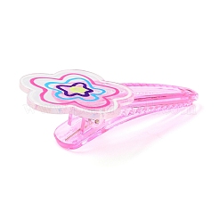 Цветочные акриловые заколки крокодил&nbsp;LS-OHAR-H002-01B-01