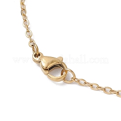 Ожерелья с подвесками из натурального клевера говлита NJEW-JN05132-01