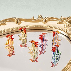 6шт стеклянная фигурка цыпленка&nbsp;JX538A