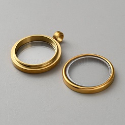 Подвески-медальоны из нержавеющей стали 304 STAS-WH0058-13G