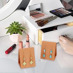 100шт 3d треугольные серьги из крафт-бумаги дисплей карты DIY-WH0430-007