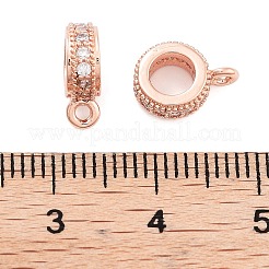 Стеллажное покрытие латунь микро паве кубический цирконий трубчатые поручни KK-Z052-01RG