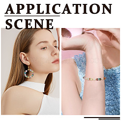 140шт 7 цвета прозрачные акриловые бусины&nbsp;OACR-TA0003-97