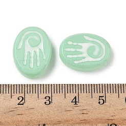 Выпечка окрашенные стеклянные бусины LAMP-D003-06H