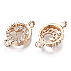 Латунные соединители с прозрачным кубическим цирконием&nbsp;KK-S359-153-RS