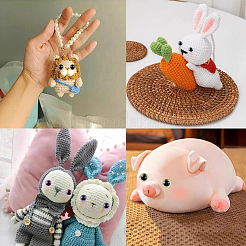 60 набор 5-х цветных полукруглых кукольных глаз из АБС-пластика&nbsp;DIY-GF0010-67A