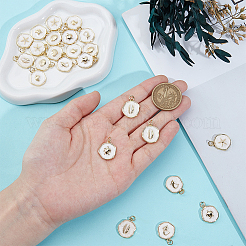 24 шт. 6 подвески из латуни с эмалью на морскую тематику&nbsp;KK-DR0001-48