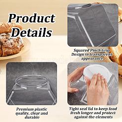 Шестиугольные пластиковые подарочные коробки для хранения CON-WH0095-52