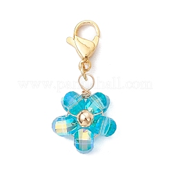 Подвесные украшения из прозрачного стекла HJEW-JM03728