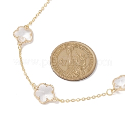 Колье с цепочкой из латуни NJEW-JN04699