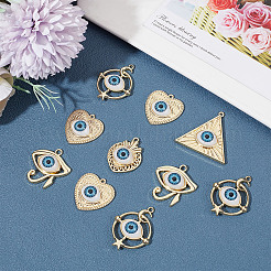 15 шт. 5 стильные подвески из эмалированного сплава с покрытием&nbsp;FIND-SC0004-09