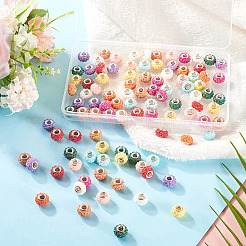 100 шт. 10 цвета AB смоляные розы европейские бусины RESI-TA0003-89