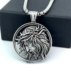 Мужские подвески с портретом Иисуса из нержавеющей стали 304 SP6575