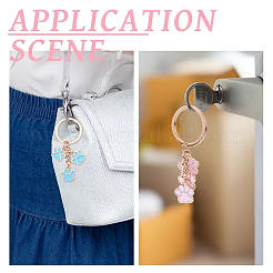 Брелки из сплава эмали&nbsp;KEYC-YW00198-01