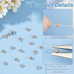 50шт латунные обжимные бусины KK-BC0012-85