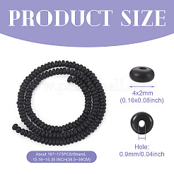 1 нить бусин из натурального черного оникса (окрашенного и нагретого)&nbsp;G-TA0002-78