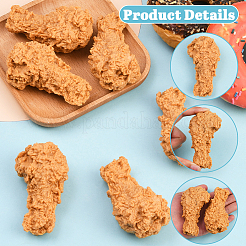 6 шт. искусственная пластиковая жареная куриная ножка модель&nbsp;DJEW-SC0001-17A