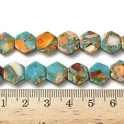 Окрашенные синтетические нити из имперской яшмы G-D337-10mm-A02