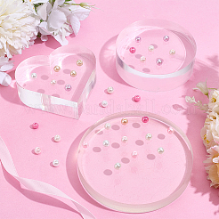 296 шт. 8-цветные стеклянные бусины-жемчужины с перламутровым покрытием HY-HY0001-07B