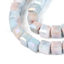 Антикоррозийные гальванические стеклянные бусины&nbsp;GLAA-T025-6mm-10J