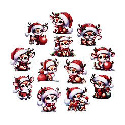 Подвесные украшения из дерева с односторонней УФ-печатью WOOD-N020-31