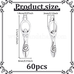 60 шт. Подвески из сплава в тибетском стиле&nbsp;FIND-GA0008-22