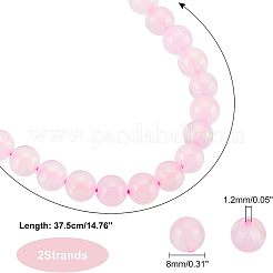 2 нити сорт натуральный халцедон бусины нити G-FH0001-70