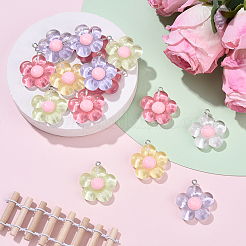 15шт полупрозрачные подвески из смолы&nbsp;RESI-YW0004-55