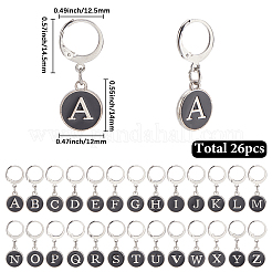 26 шт. сплав эмали кулон фиксирующие маркеры петель HJEW-SC00136