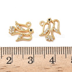 Латунные микропаве прозрачные кубические циркониевые подвески KK-B160-12G