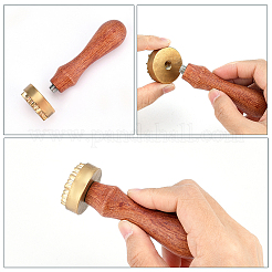 1 шт. головка штампа из латуни золотистого тона DIY-OC0012-37