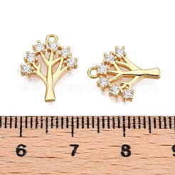 Латунные микропаве прозрачные кубические циркониевые подвески KK-T073-20G