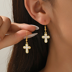 Латунь болтающийся серьги GE5491-1