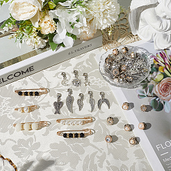 Подвески из сплава и брошь из английской булавки из сплава&nbsp;AJEW-SP0002-03A