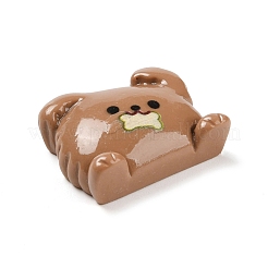 Милая собака ест кость из непрозрачной смолы&nbsp;CRES-Q220-04A-02