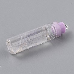 Прозрачные стеклянные бутылки подвесные украшения&nbsp;EGLA-B002-01E