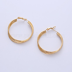 6 пара тройных серег-колец из нержавеющей стали CZ5988-2