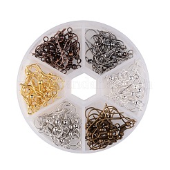 1 коробка 120 шт 6 цветов железные серьги крючки IFIN-X0018-NF-B