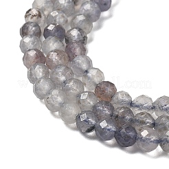 Натуральные кордиерит / иолит / дихроитовые бусины G-B145-A04-3mm