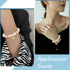 40 шт. латунные колпачки с двумя бусинами&nbsp;KK-BBC0022-78