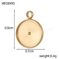 Оправы для подвесок из нержавеющей стали 304 в виде кабошонов&nbsp;STAS-OY008-78G