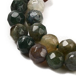 Природные моховой агат бисер нитей G-Z068-B08-02