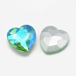 Заостренные заднее стекло горный хрусталь кабошоны RGLA-T015-12mm-06