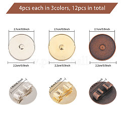12 шт. 3-цветный сплав боло застежка слайдер кабошон оправа FIND-CA0008-91