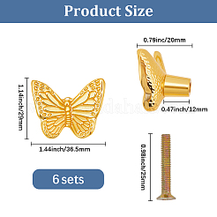 Ручки-бабочки из цинкового сплава для ящиков&nbsp;FIND-WH20007-71G