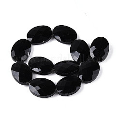 Натуральные бусины из черного оникса (окрашенные и нагретые) G-S354-13x18-A01