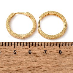 Круглые латунные серьги-кольца EJEW-F384-08G