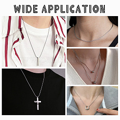 12 шт. набор из цепочек-змей из нержавеющей стали 304 для мужчин и женщин STAS-PH0001-28P