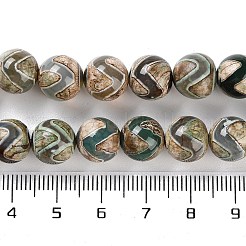 Натуральные тибетские волнистые бусины из агата Дзи G-B084-A01-01