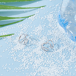 1 пара 925 серег-каффов в форме сердца из стерлингового серебра для женщин&nbsp;EJEW-HS0001-04